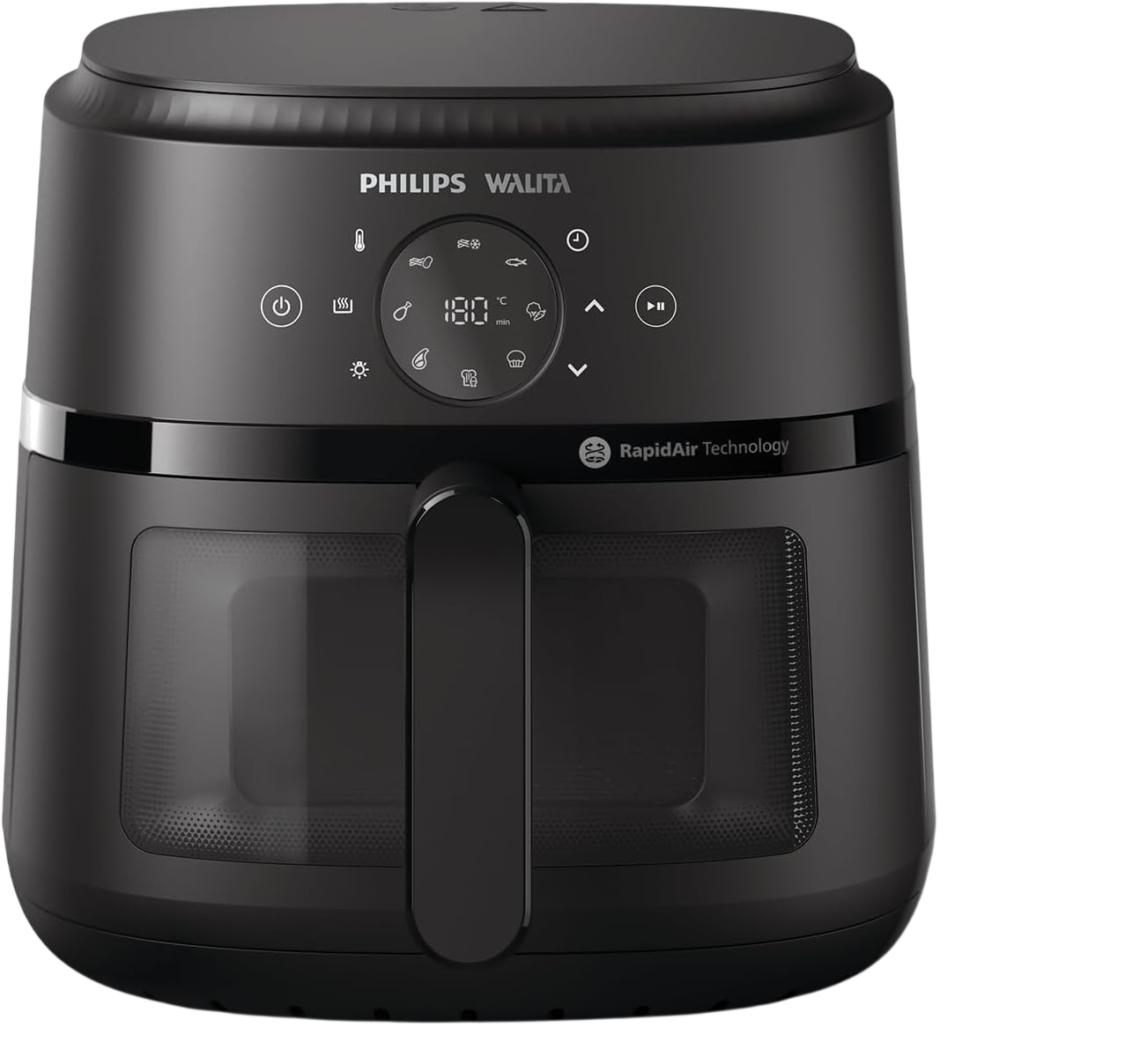 Fritadeira Air Fryer Philips Walita 6,2L Digital com Visor Preta NA230