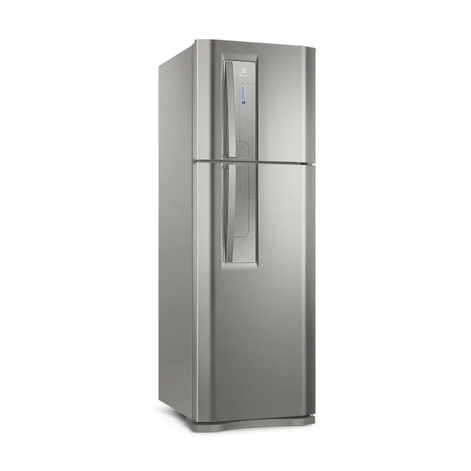 Geladeira Electrolux Inox Look Frost Free Top Freezer 382L